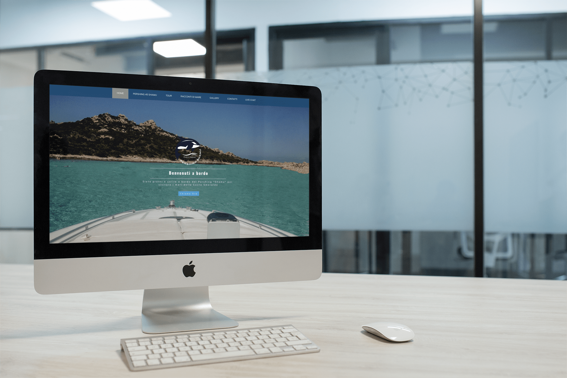Pershing Shami sito realizzato dalla web agency RM Agency